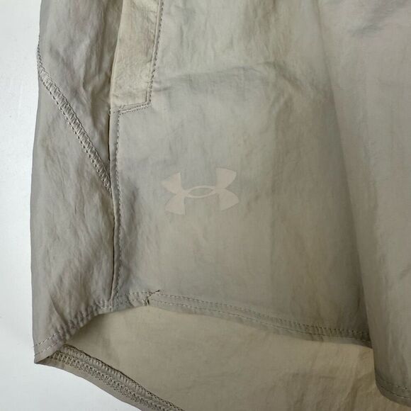 Under Armour Women's size XS White High Waisted Athletic Mini Shorts Running - Picture 2 of 10